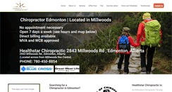 Desktop Screenshot of millwoodschiropractor.com