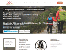 Tablet Screenshot of millwoodschiropractor.com